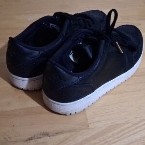 Jordan Black and White Athletic Shoes